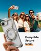 Frameless Case for iPhone 16 E Magsafe Z-Shaped Phone Cover With 360°Rotate Magnetic Kickstand Metal Shockproof Protective