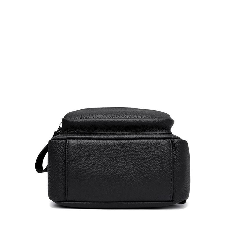 New 2023 Cowhide Female Bag Summer Women 's  Backpack Shoulder High-Capacity Ladies  Bags Travel Bag Girls Chest Bag