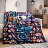 1Pc Day Dead Celebration Flannel Blanket, Soft And Comfortable, Casual Warm, Camping Travel, Christmas, Halloween Xmas Gift S1138