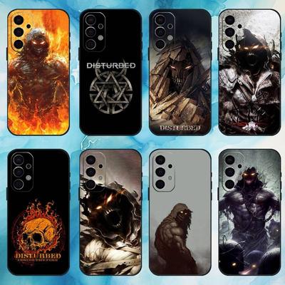 D-Disturbed Band Phone Case For Samsung Galaxy A73,A72,A71,A70,A53,A52,A51,Others Soft Black Cover