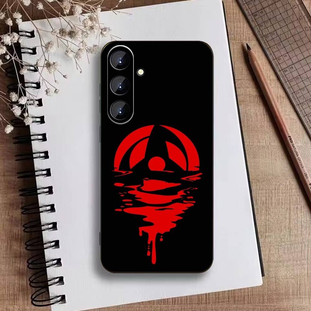 P-Narutos Cover K-Uchiha Phone Case For Samsung Galaxy A73,A21s,A22,A31,A52,A53,A71,A41Soft Black Shell