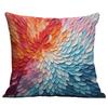 New Flower Pillowcase Imitating Three-dimensional Oil Painting Style Creative Floral Home Living Room Sofa Cushion Pillowcase