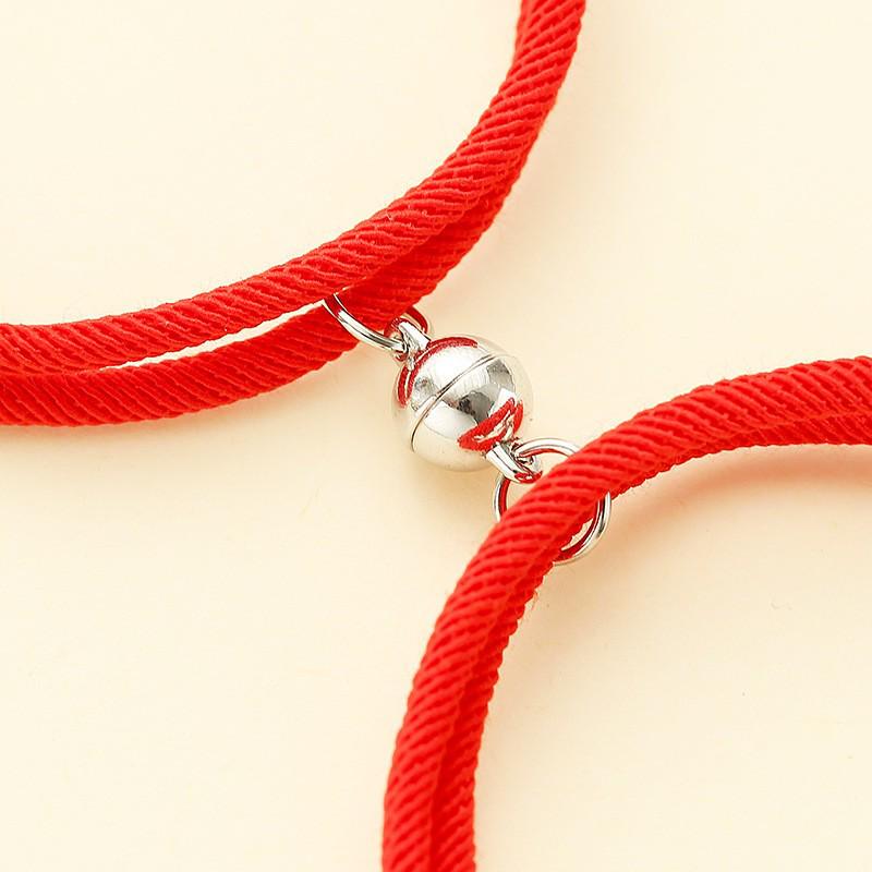 2022 Magnetische Legierung Sonne & Mond Partnerarmbänder - Retro Beste Freunde Kordelkette