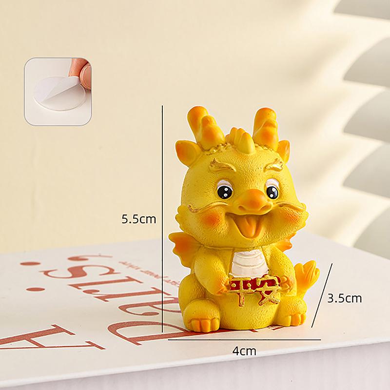 Miniature Dragon Statue Statue Chinese Zodiac Ornament Car Dashboard Room Desktop Decoration