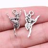 20pcs Charms Dance Antique Silver Color Dance Skirt Charms Jewelry Findings DIY Ballet Dance Charms Wholesale