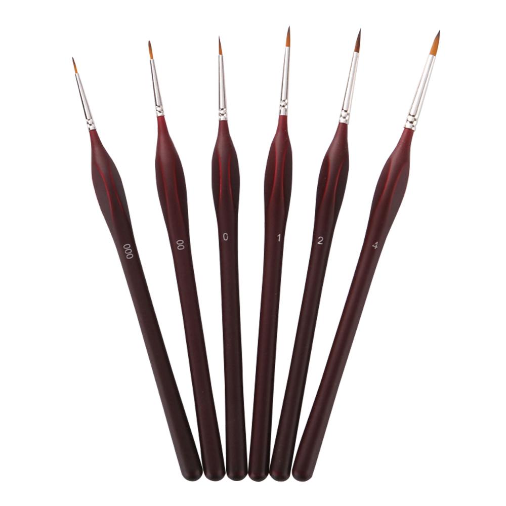 

Набор кистей для рисования деталей, 10 шт., профессиональные миниатюрные художественные кисти для рисования, нейлоновые волосы