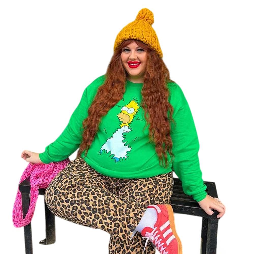 The Simpsons Unisex Adult Homer Hedge Sweater Top