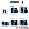 2D Flat Printing 2pcs Party Window Curtains Blue Glowing Jellyfish Ocean Digital Printed Polyester Drapes Festive Curtains Use