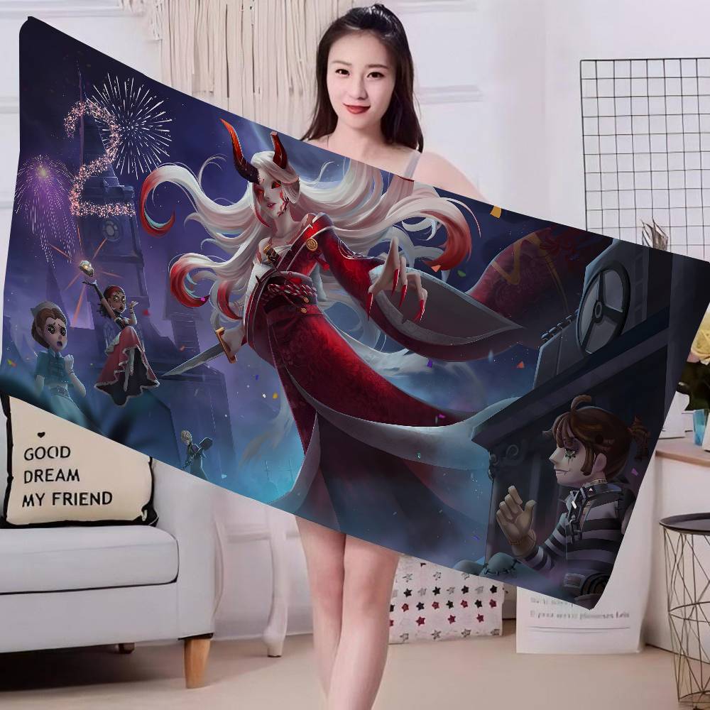 Game Suspense I-Identity V Microfiber Printed Beach Towel Mountain Climbing Yoga Beach Swimming Running Absorbent Soft Towel