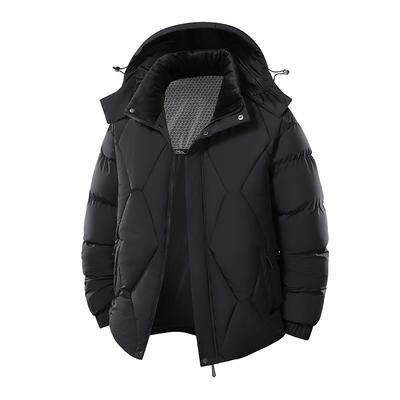 Hooded Workwear Jacket for Men, Autumn and Winter with Cotton and Thick Cotton Clothing