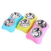 New Type of Pet Bowl, Stainless Steel Double Bowl Integrated, Cat and Dog Food Bowl, Anti-tipping Cat Food Bowl, Pet Food Utensils
