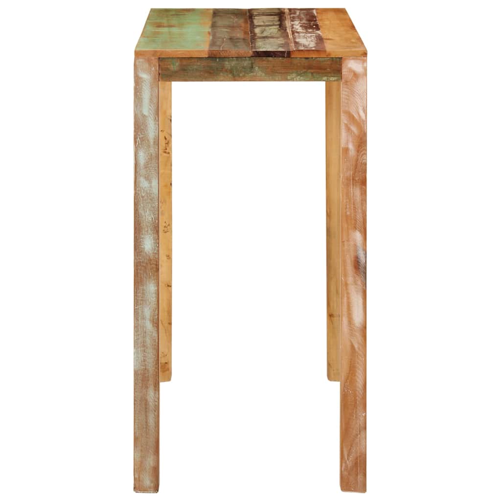 Bar Table 112x55x108 cm Solid Reclaimed Wood