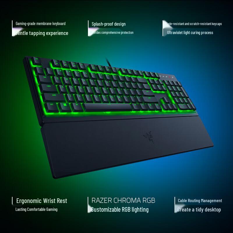 Razer Cynosa V3 X Gaming Membrane Keyboard with Wrist Rest