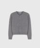 Taille Cassel Fine Merino Cardigan Mid Gray