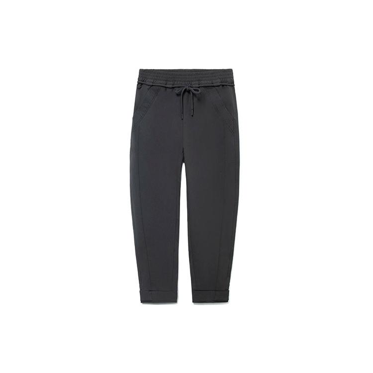 Li Ning Casual Pants Men s Gray Moderate Straight Fit Pants AKXR473-2 M