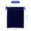 FRCOLOR Jewelry Pouch Drawstring Bag Small 8x10cm Set Accessory Storage Bag Packaging Wrapping Jewelry Storage Small Item Case Navy Blue 50-Piece