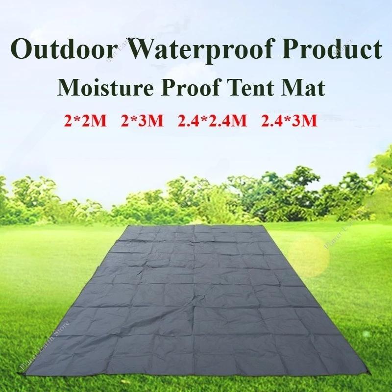 Waterproof Camping Mat Tent Mattress with L Nail Ultralight Outdoor Picnic Blanket Multifunctional Sun Shelter Ground Mat 4 Size