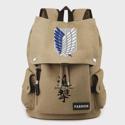 Attack on Titan Wings of Freedom Anime Plátěný batoh pro studenty
