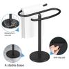 Towel Stand S Shaped Bath Towel Rack with Nonslip Base Countertop Jewelry Towel Holder for Bathroom & Kitchen Use