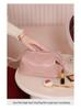 Double-Layer Cloud Makeup Bag - Large Capacity, Portable, Waterproof Toiletry Bag for Travel and Evening Parties.