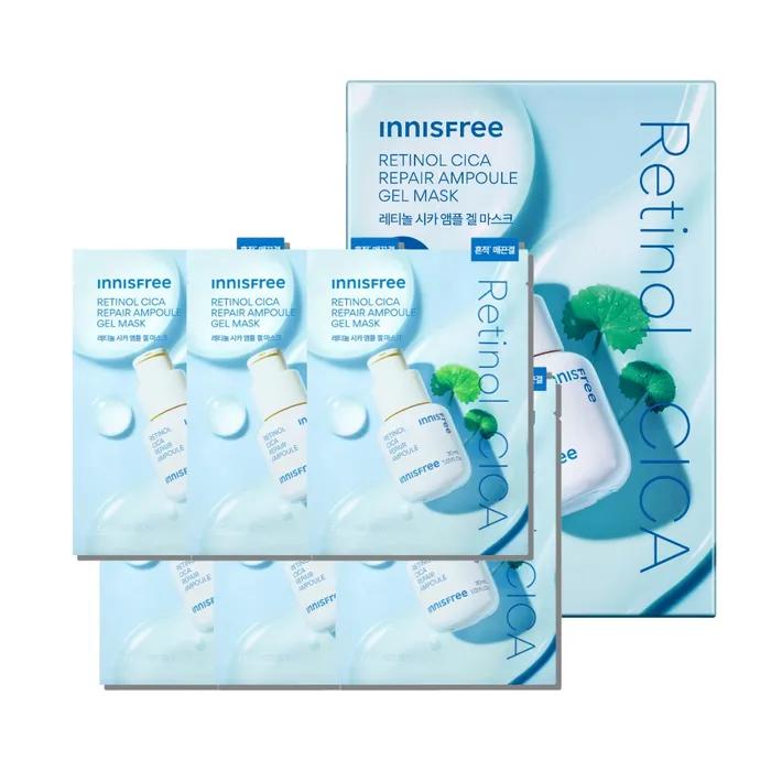 Retinol Cica Blemish Ampoule Gel Mask Set (5 Sheets + 1 Free Sheet)