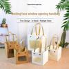 Floral Kraft Paper Tote Bag: Square Gift Bag for Teacher's Day, Available in Large and Small Sizes