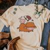 Hochlandkuh T-Shirts Damen Comic Designer T-Shirts Mädchen Streetwear Kleidung