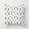 Green Plant Throw Pillow Cover Cactus Geometric Flower Cushion  for Home Sofa Chair   Set