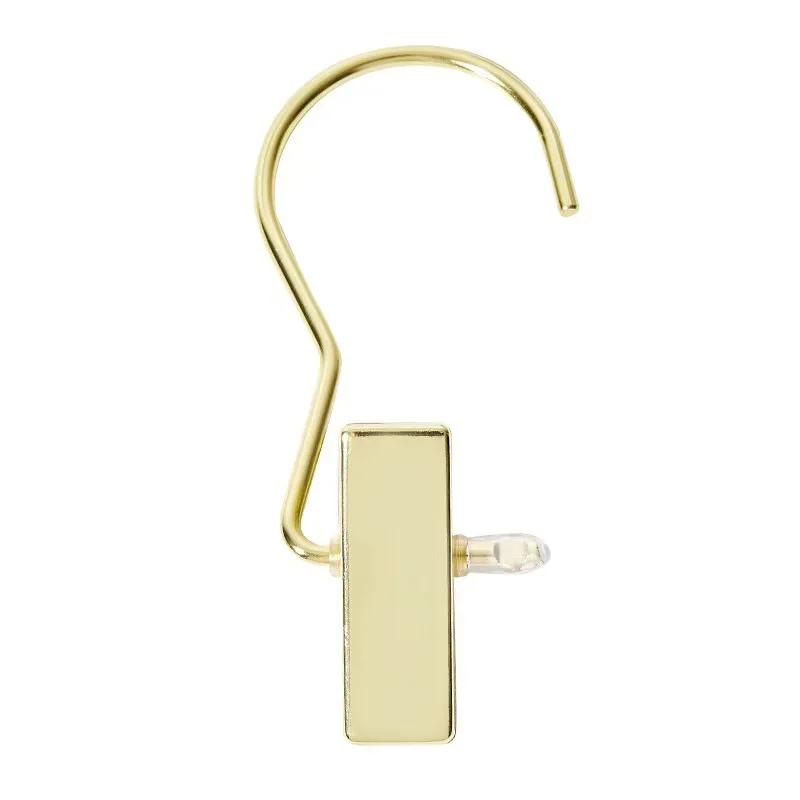 10/20/30 ks Zlaté kovové klipy na kalhoty, Úsporné přenosné cestovní věšáky Klipy na klobouk, ručníky, podprsenky, Domácí prací háčky do skříně