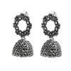 Fashion Latest Traditional Oxidized Silver and Antique Golden Base Metal Dangle and Drop (COMBOs of 4) Jhumki Earrings for Women & Girls
