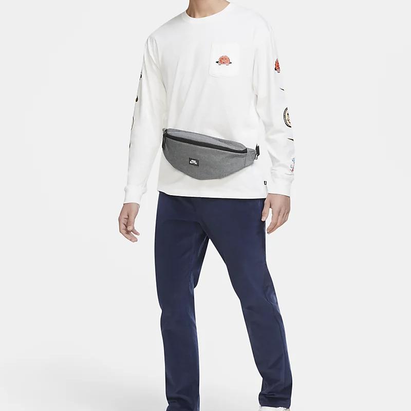 Nike Fabric Sling Bag Crossbody Bag Fanny Pack Regular Unisex Gray Casual DB0638-020