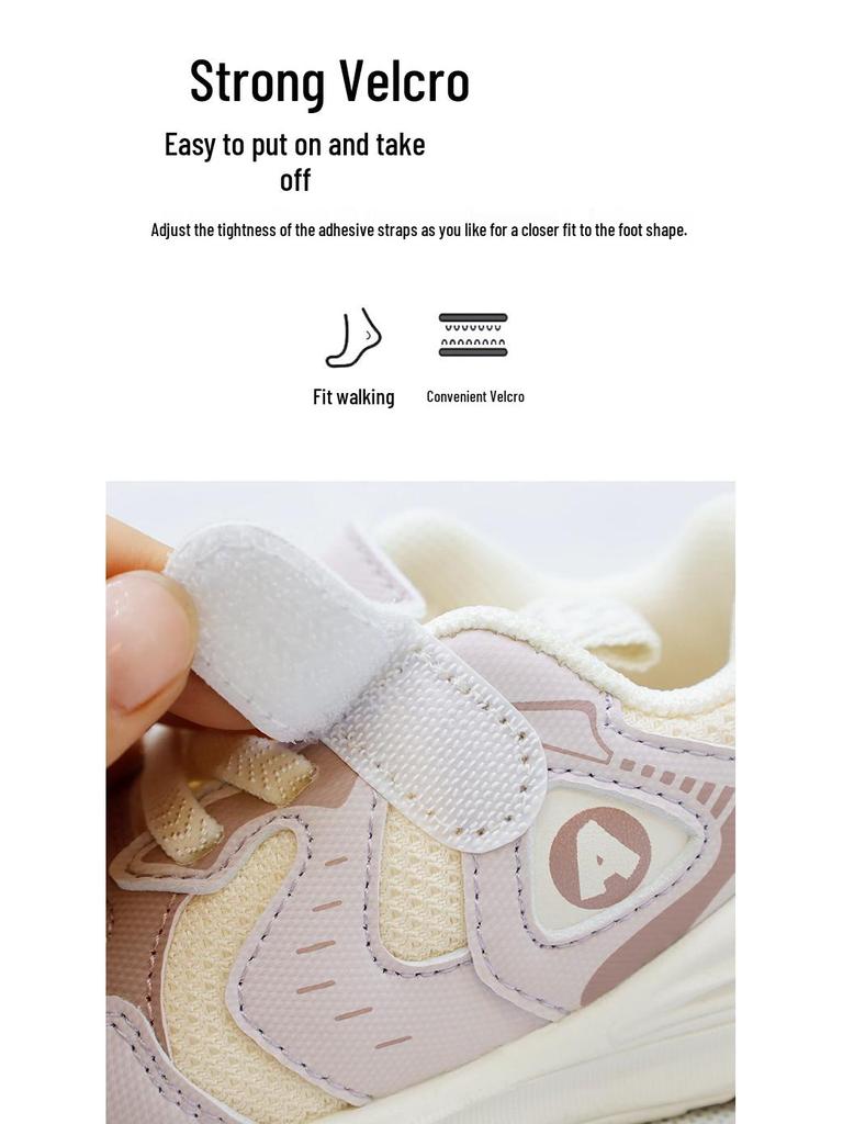 Abeidi Kids' Non-Slip Breathable Soft Sole Shoes for Toddlers – Spring & Autumn Casual Sneakers