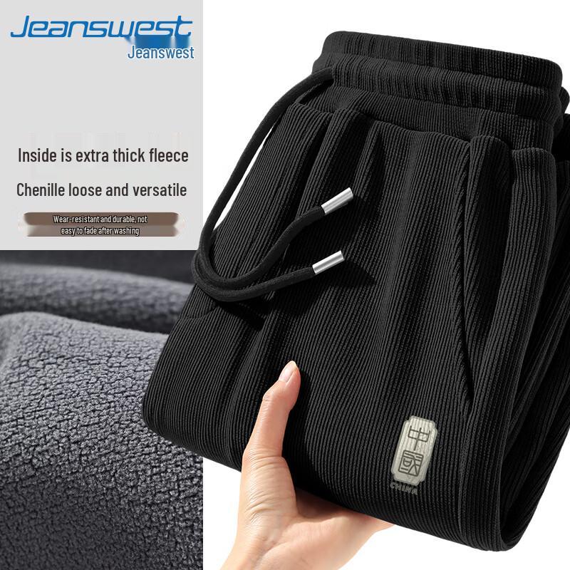 

Jeanswest Men s Winter Fleece-Lined Straight-Leg Casual Pants 5XL