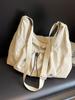 Nylon Shoulder Bag For Women With Wrinkled Dimple Design And Zipper Closure For Casual Travel