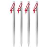 4 stycken 23 cm Aluminiumlegering Utomhus Förlängd Ultralätt Camping Tältpinne Markspik PinnarSilver