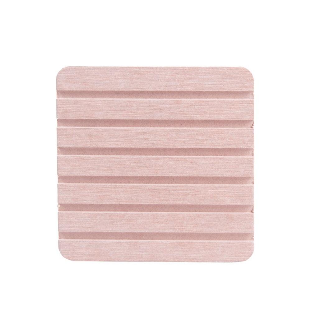 Diatom Mud Absorbent Soap Pad Quick Drying Wash Basin Storage Coaster Bathroom Non-slip Square Sink Tray Sponge Absorbing Mat