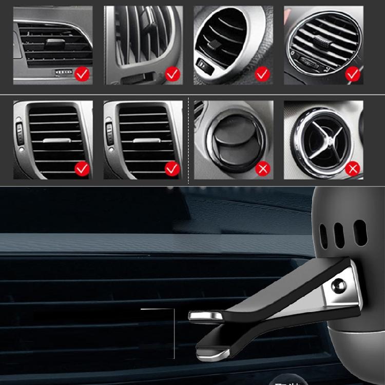 Automotive Air Outlet Fragrance Clip Freshener Holder Robot Interior Trims