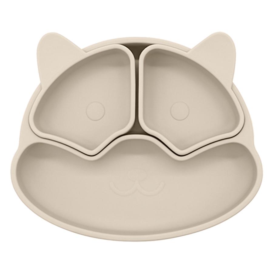 New BPA Free Baby Sucker Silicone Dining Plate Cartoon Children Dishes Plate Toddle Training Tableware Kids Feeding Bowls