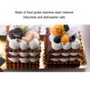 25x11cm Towel Hammered Trays Stainless Steel Multi Purpose Dishwasher Safe Dessert Tray Plate for Home Restaurant
