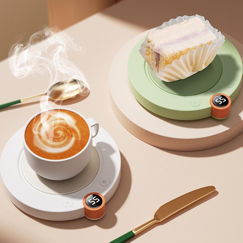 1PC Intelligent Thermostatic Heating Coaster Portable Tea Warmer Fast Heating Home Desk Heating Coaster for Home Studio Travel