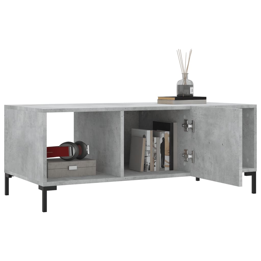  Coffee Table, Concrete Grey, 102x50x40 Cm