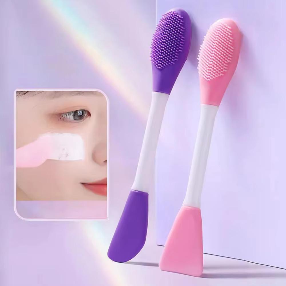 Geschenke Silikon Gesichtsmasken Pinsel Doppelkopf Peeling Gesichtsreinigung Pinsel Hautpflege Werkzeuge