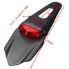 Karun Motorcycle LED Enduro Tail Lamp with Red Lens License Plate Light Universal