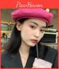 Elegant Leather Pu Beret Summer Essential Timeless Design Vintage