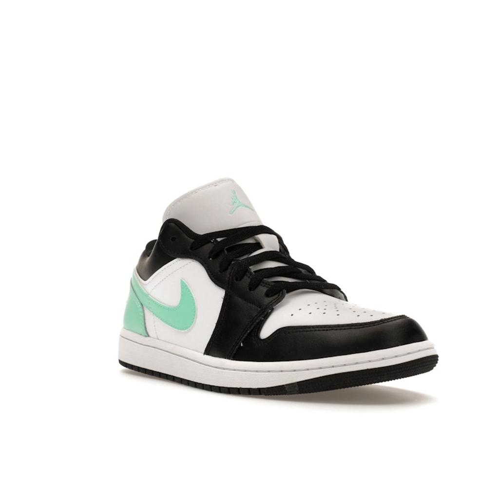 Pánské tenisky Air Jordan 1 Low Green Glow Bílé Černé 553558-131