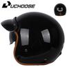 Vintage-Style Half Helmet Adults Unisex Motorcycle Scooter Riding DOT Certified ABS Safety