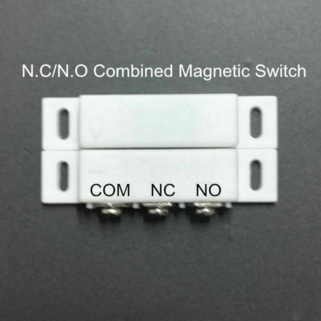 10 Stück 31B Magnetischer Türkontakt Reed-Schalter Magnetschalter Normally Open Closed NC NO Türalarm Fenstersicherheit