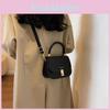 Trendy Saddle Bag Chic Everyday Crossbody Handbag With Stylish Soft Pu Material