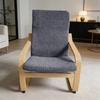 Solid Color Soft Leaves Jacquard Chair Cover Removable Armchair Protector  Home Decor
