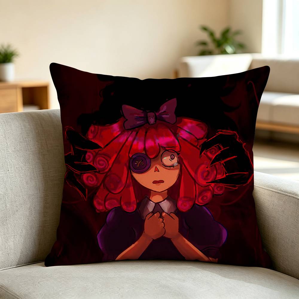 T-The Amazing Digital Circus R-Ragatha Square Double-Sided printed Pillow Case Bedroom Bedside Pillow Sofa Cushion Cover